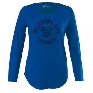 NBA Oklahoma City Thunder Women's Long Sleeve Scoop Neck T-Shirt M